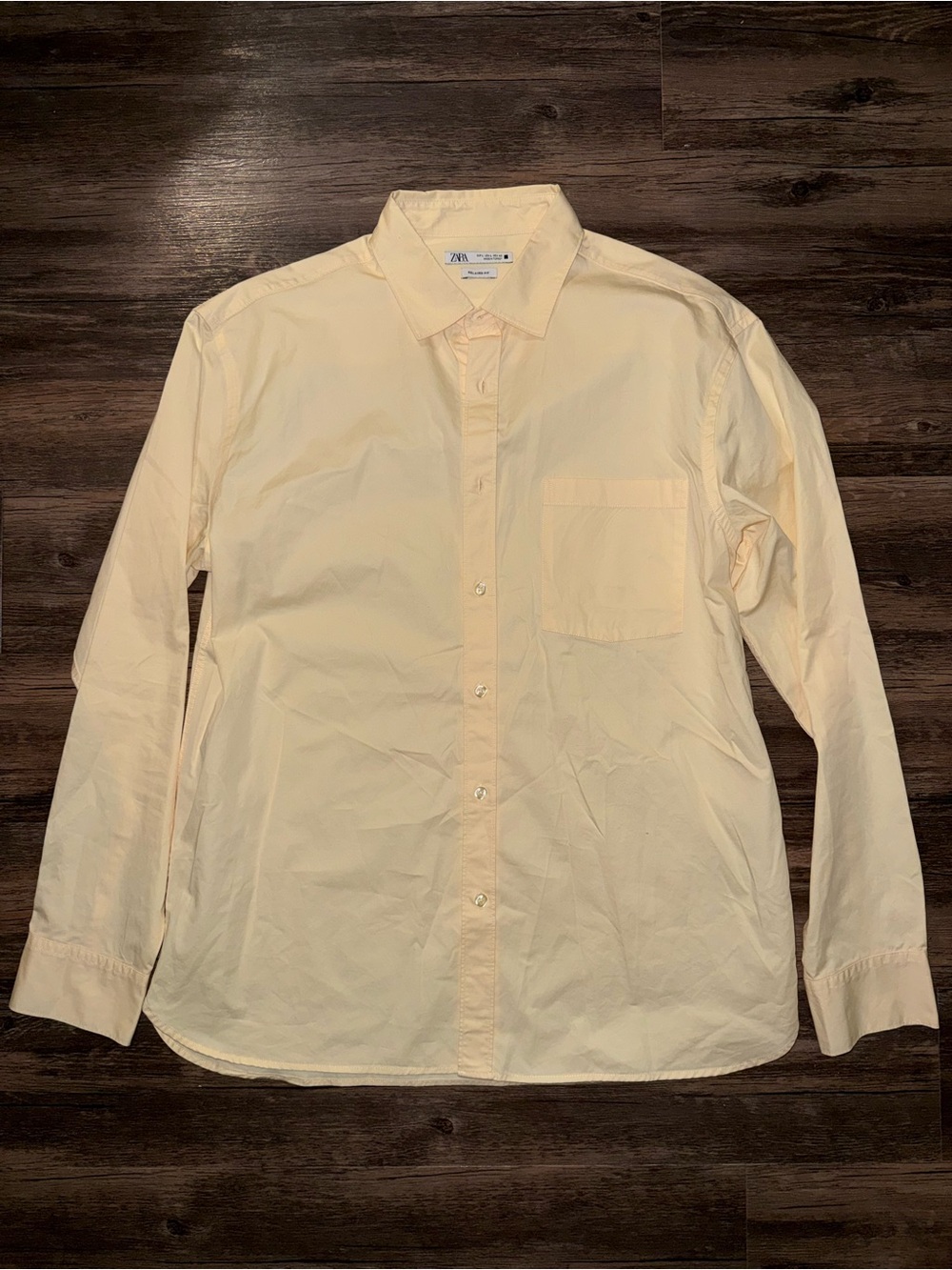 Zara yellow dress shirt